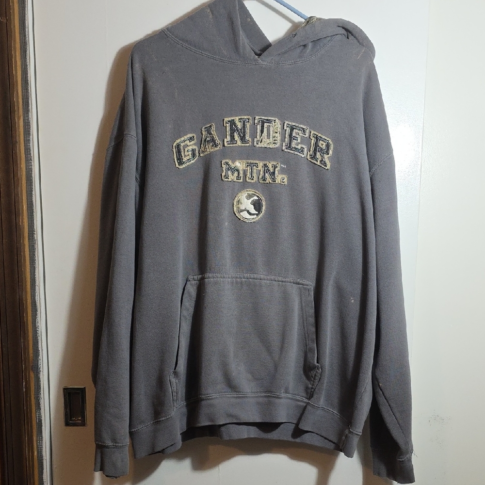 Gander Mountain Gray Sweatshirt Hoodie Classic Style